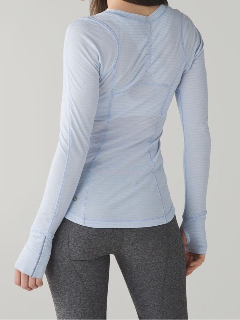 Lululemon 5 Mile Long Sleeve Heathered Chalk Size 4 – Running & Activewear - Picture 2 of 6
